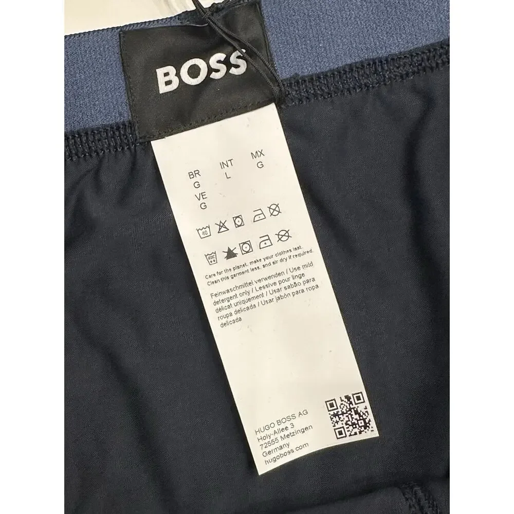 BOSS Hugo Boss Briefs Underwear Logo Blue Large NWT $28